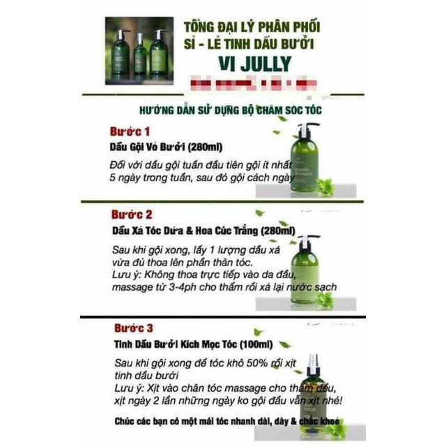 Tinh Dầu Bưởi Dầu Gội Bưởi Dầu Xả Hoa Cúc ViJully Giúp Mọc Tóc Ngăn Rụng Tóc | BigBuy360 - bigbuy360.vn