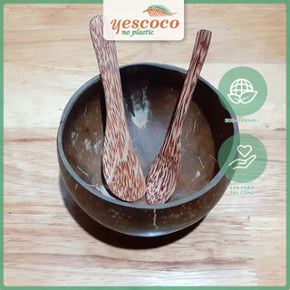 Bộ Bát trộn mặt nạ Gáo dừa tự nhiên YESCOCO XƯỞNG SX