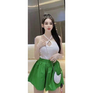 Áo gân yếm cột dây