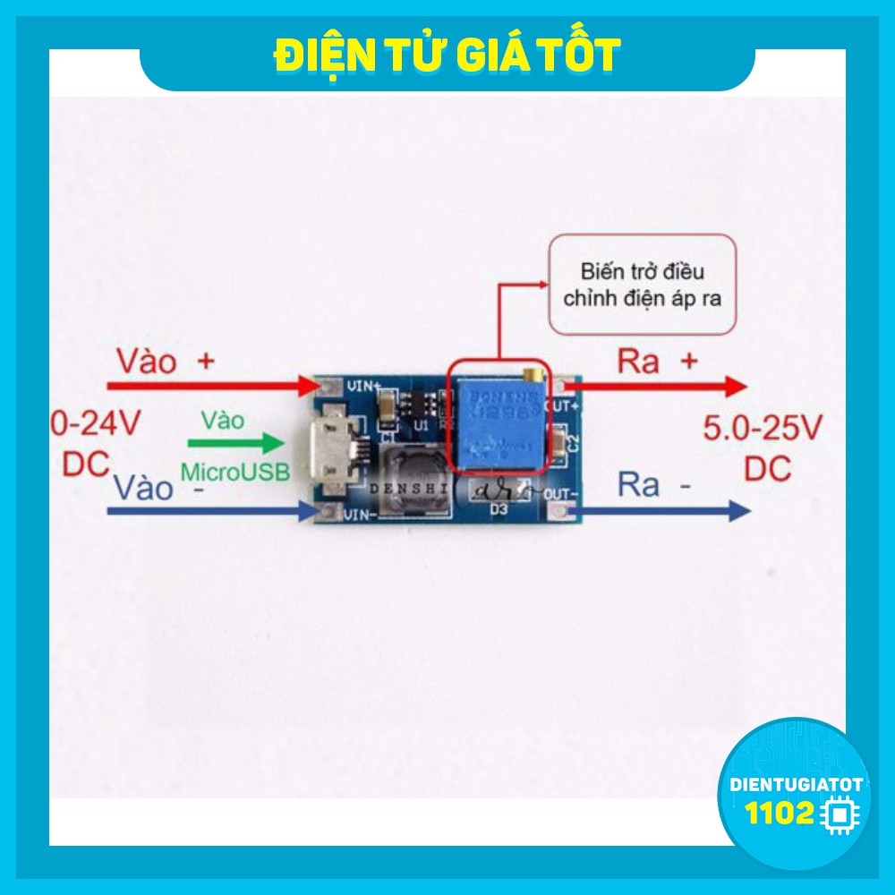 Mạch Nguồn Tăng Áp 5-28V, Mạch Boot 5V 28V, Mạch Tăng Áp 5-28V