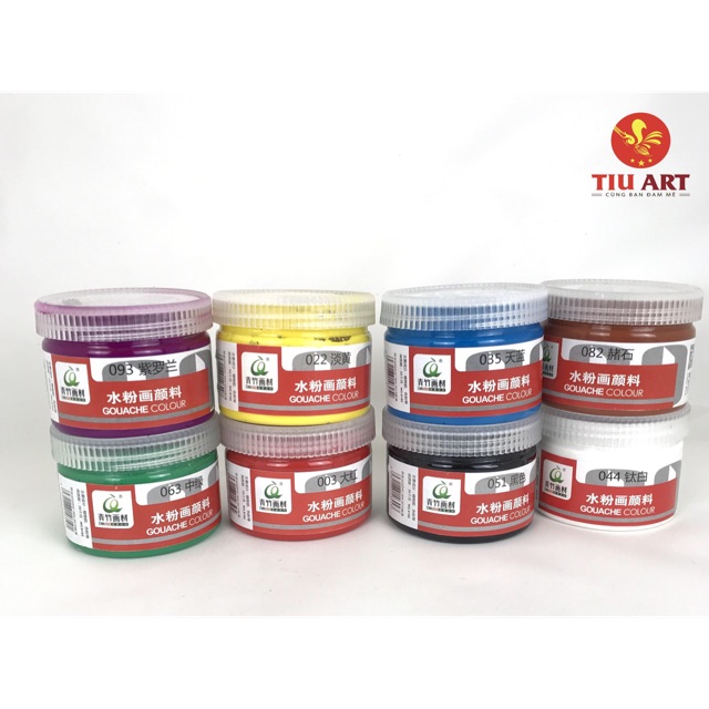 Màu GOUACHER/Màu Bột Chính Hãng Chinjoo [Bảng màu 2]