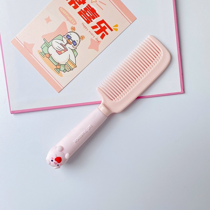 Lược chải tóc tay cầm hình thú cute cực dễ thương cán tháo rời giúp lược gội đầu, chải gỡ rối tóc xoăn chống tĩnh điện