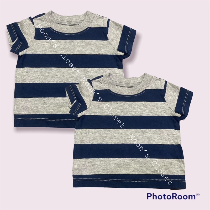 Áo phông kẻ Carter size 3m-12m (5-11kg)
