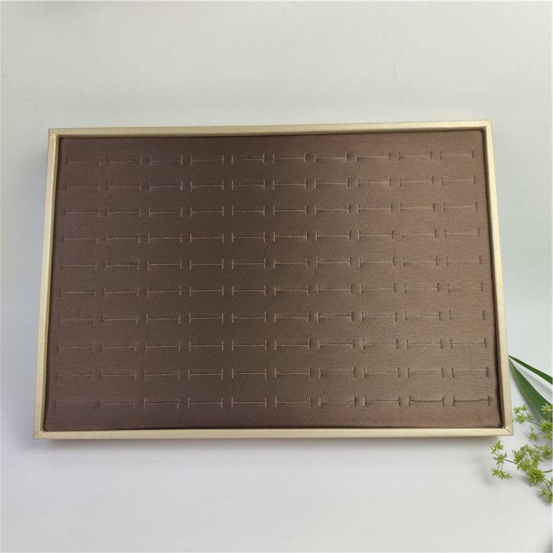 Khay Đựng Vòng Cổ. Lưu Trữ Táo Tàu. Khay Trưng Bày Nhẫn 100 Ô Chất Liệu Da Cao Cấp