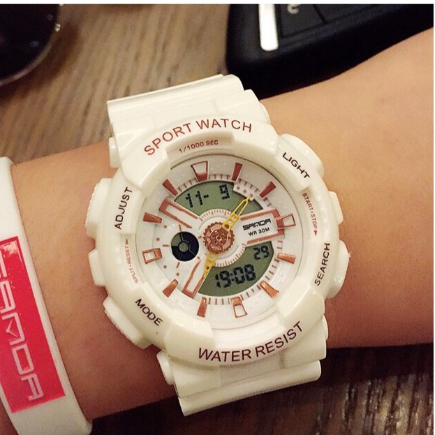 Đồng hồ nữ thể thao SAMDA SPORT WATCH chạy kim và số điện tử cực chất | BigBuy360 - bigbuy360.vn