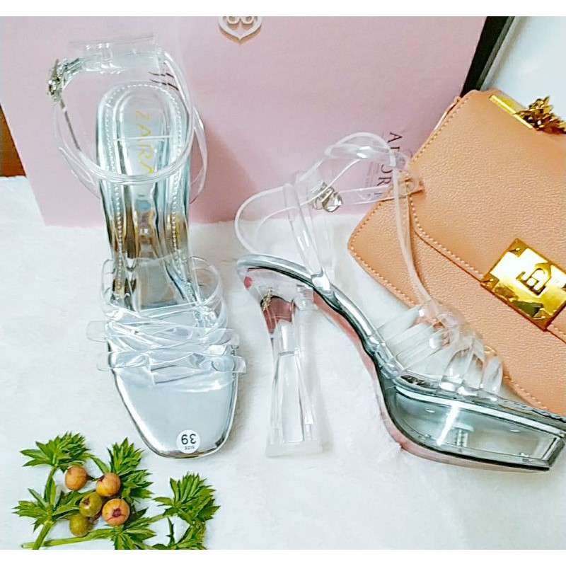 Giày đúp cao gót nữ đế cao 13p thích hợp đi tiệc, phối đầm, áo dài