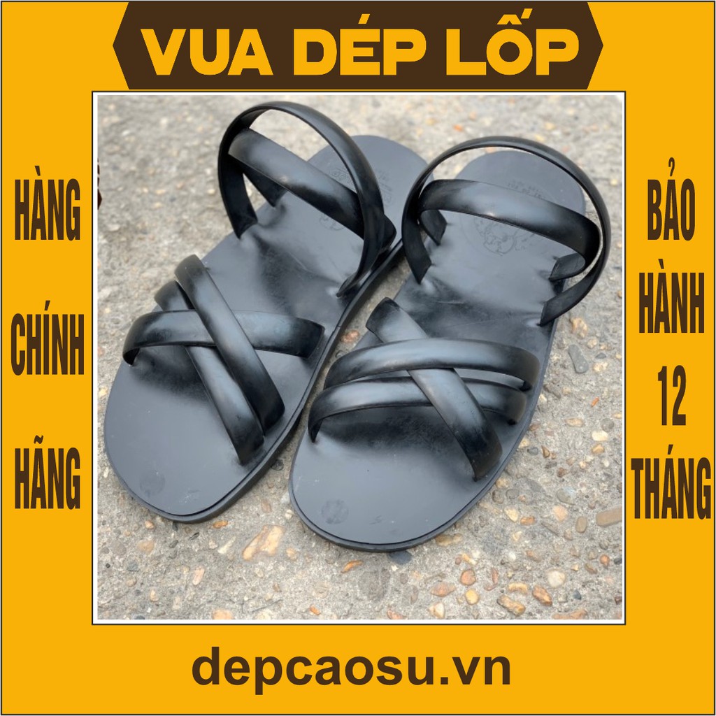 MB5QGP Dép 5 quai lốp máy bay thủ công, thương hiệu Vua Dép Lốp Phạm Quang Xuân, chính hãng, có bảo hành, có sẵn