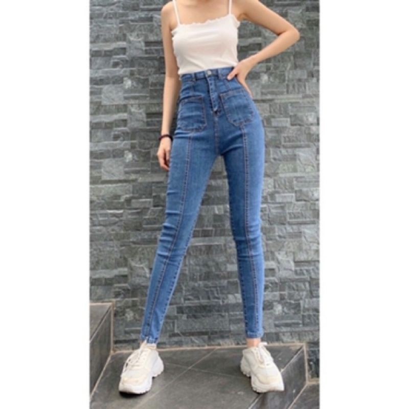 [Giá siêu rẻ] Quần jeans skinny lưng cao hack dáng cực đỉnh, chất co dãn (mã 1632/1633)