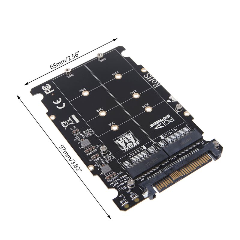Adapter Chuyển Đổi SSD M.2 Sang U.2 M2 NVMe Key B / M NGFF SSD Sang Pcie