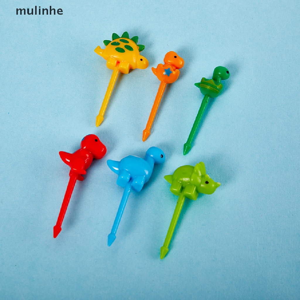 Set 6 Nĩa Ăn Trái Cây Hình Khủng Long