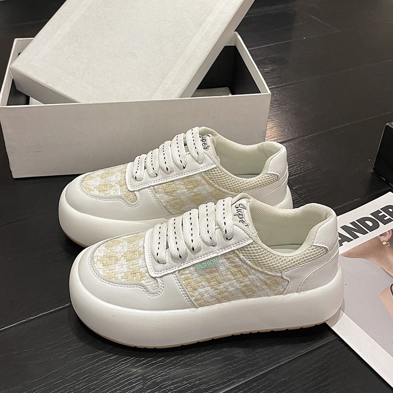 Giày thể thao nữ Ulzzang đế bánh mì vải mềm, giày sneaker nữ năng động trẻ trung hot trend đẹp