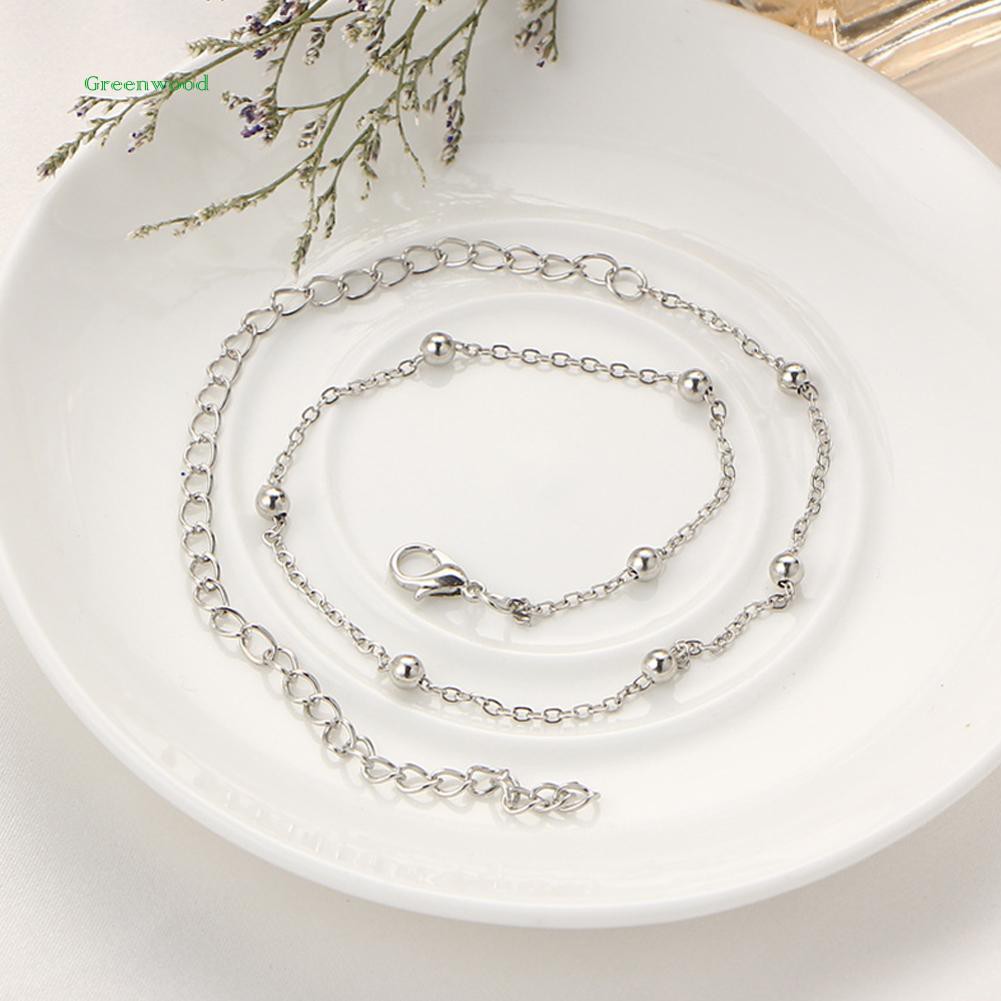 Dây chuyền choker dạng xích phối hạt cườm thời trang dành cho nữ