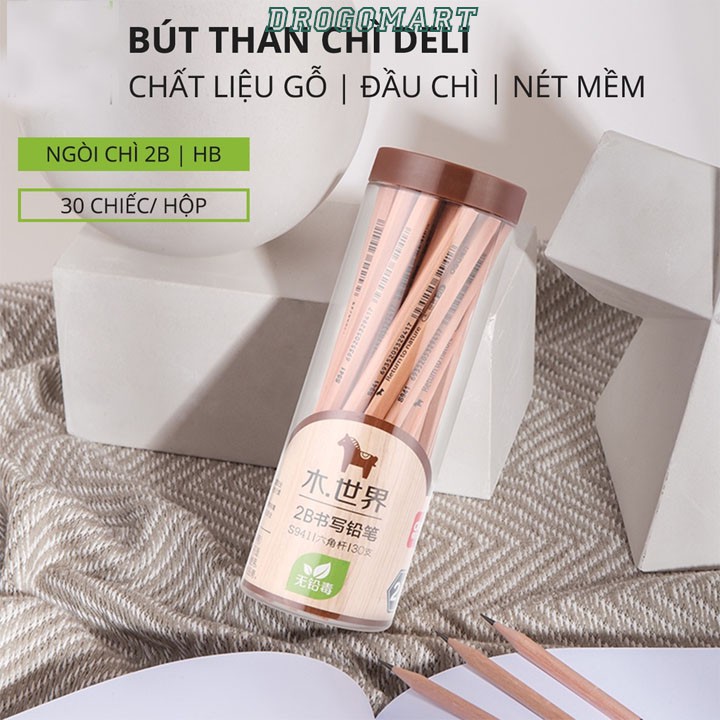 Hộp 50 Chiếc Bút Chì Gỗ 2B Loại Tốt - DG0279