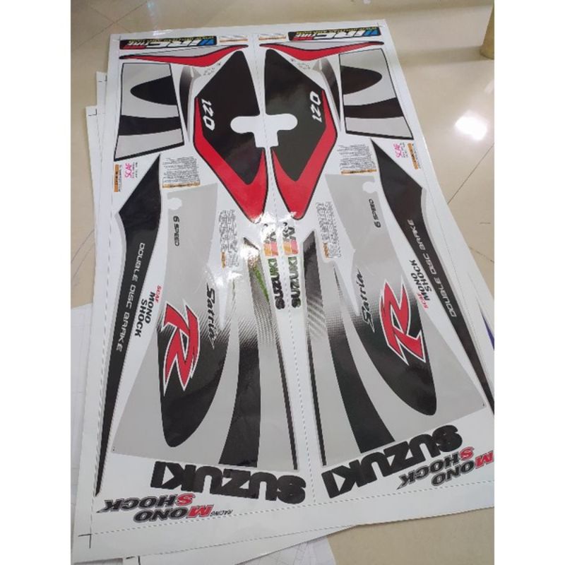 Tem Rời Suzuki Satria 2000 Xám Đen