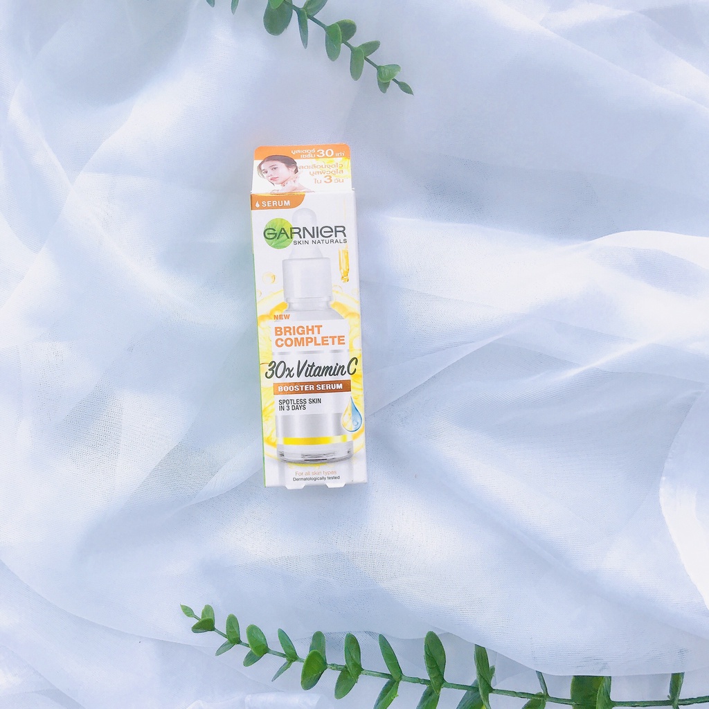 Tinh Chất Sáng Da Mờ Thâm Garnier Bright Complete 30X Vitamin C Booster Serum 30ml
