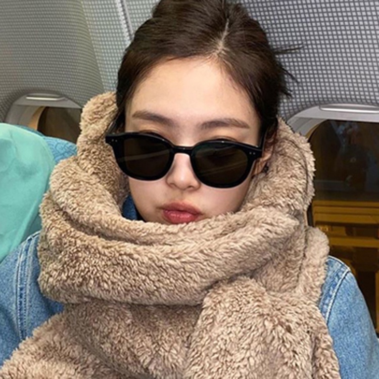 Kính mát gọng oval chống tia UV400 phong cách Hàn Quốc cho cả nam và nữ