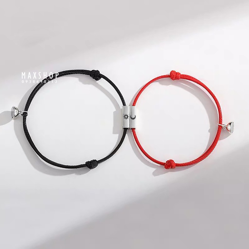 Vòng đôi nam châm SUN - MOON, Vòng cặp Mặt trăng và mặt trời Couple Nam nữ