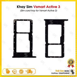 Khay đựng sim vsmart active 3 / v530a zin bóc máy