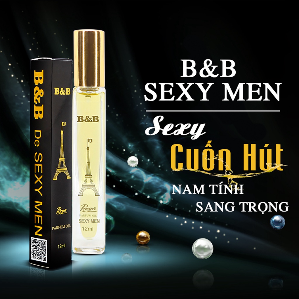 Tinh dầu nước hoa nam B&amp;B de Sexy Men EDP 12 ml lưu hương lâu đặc trưng phong cách Pháp