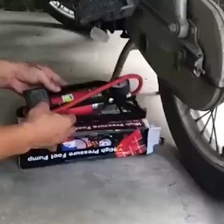 Bơm Đạp Chân xe đạp xe máy xe hơi tiện dụng cho gia đình