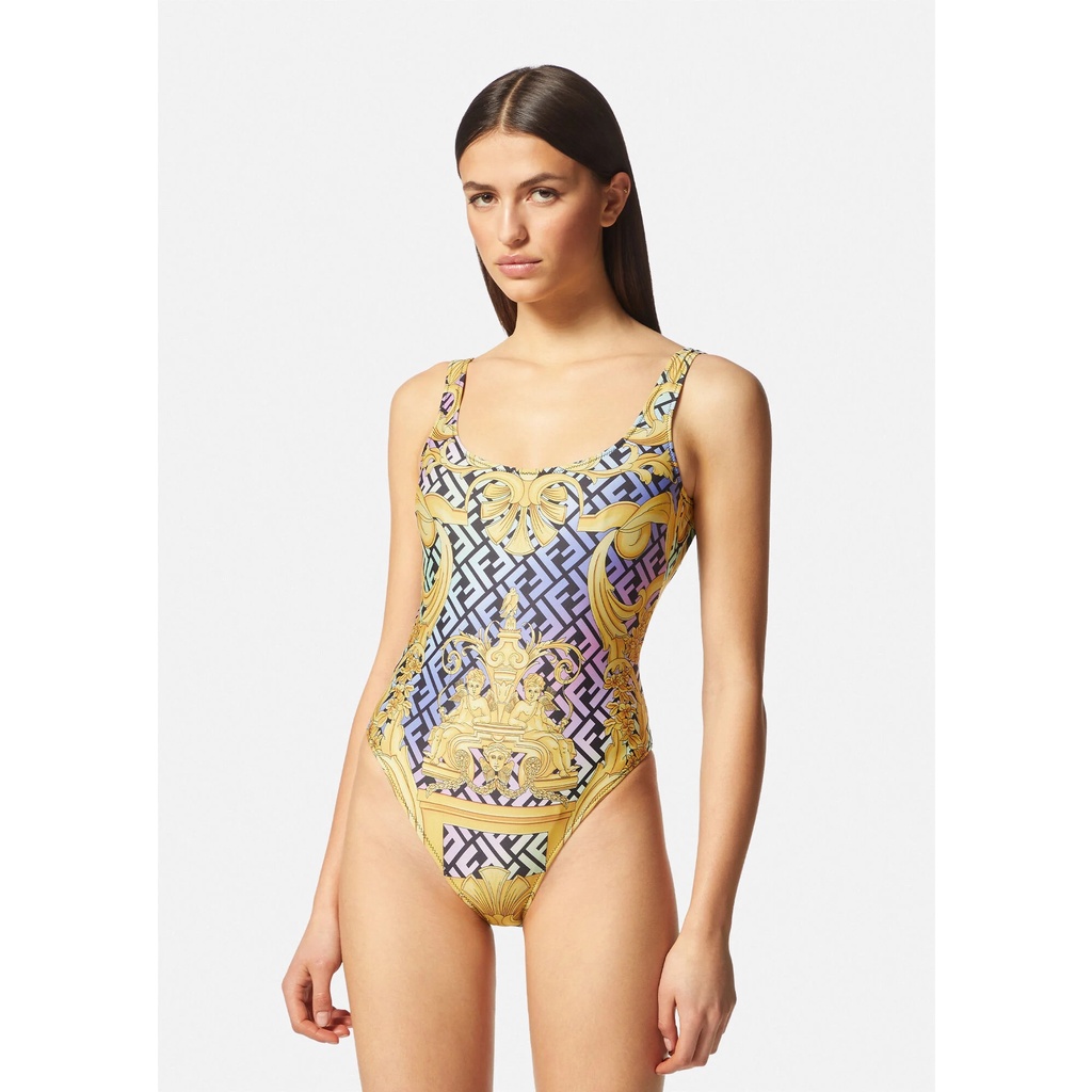 Mới Đồ Bơi Một Mảnh Cổ Chữ V Không Hộp