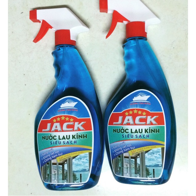 Nước lau kính Jack siêu sạch