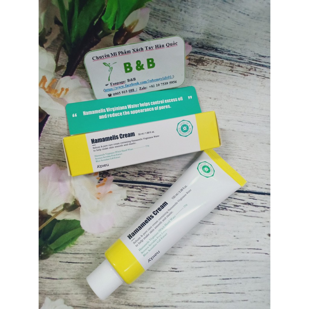 Kem Dưỡng Da Mặt A'Pieu Hamamelis Cream 100Ml