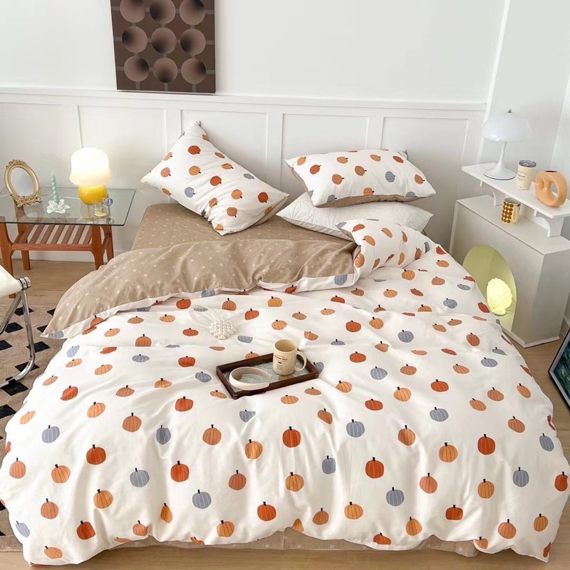 Bộ chăn ga Cotton Living Nhập Khẩu 100% cao cấp - Họa tiết đáng yêu
