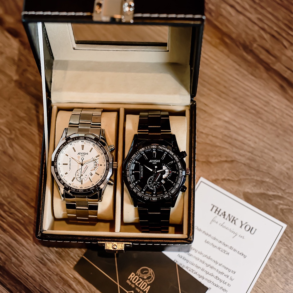 Đồng hồ nam chính hãng đẹp giá rẻ dây thép thời trang sang trọng cao cấp chống nước Rozida'1 DH05 | BigBuy360 - bigbuy360.vn