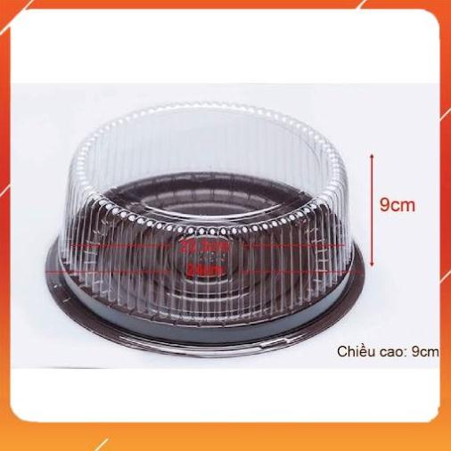 Hộp nhựa tròn đựng bánh 20cm - A024 dùng đựng bánh, thực phẩm