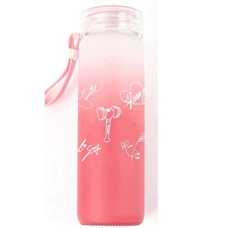 Bình nước blackpink màu loang BNK4 bình nước kpop army thần tượng 500ml