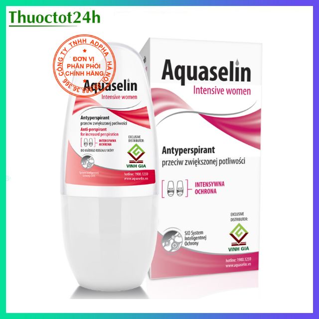 Aquaselin intensive women 50ml  – Lăn nách dành cho nữ đổ mồ hôi nhiều