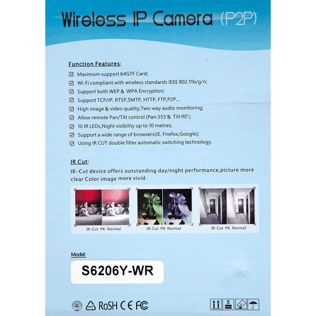 Camera IP Wifi Siepem S6206Y WR 1mpx