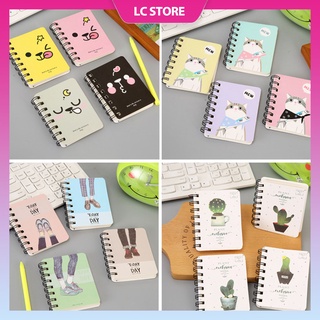 Sổ ghi chép cầm tay mini lò xo, sổ tay ghi chú dễ thương LC0038