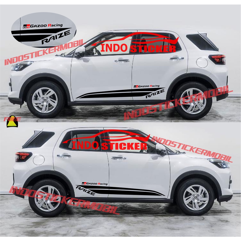Miếng Dán Trang Trí Xe Hơi toyota raize gr sport racing