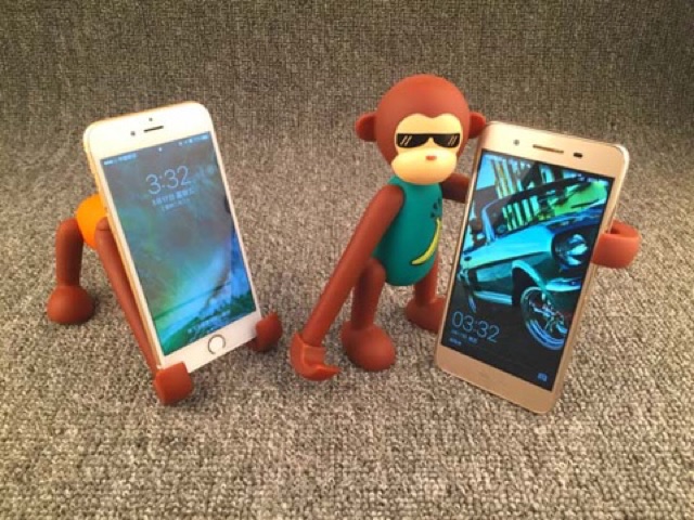 Giá đỡ điện thoại hình con khỉ đa năng có thể xoay đứng đủ các kiểu tư thế