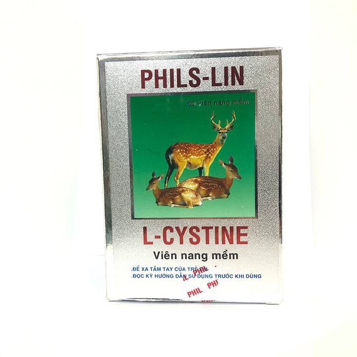 L-Cystine PhilS Lin viên uống kích thích mọc tóc ngừa gãy rụng