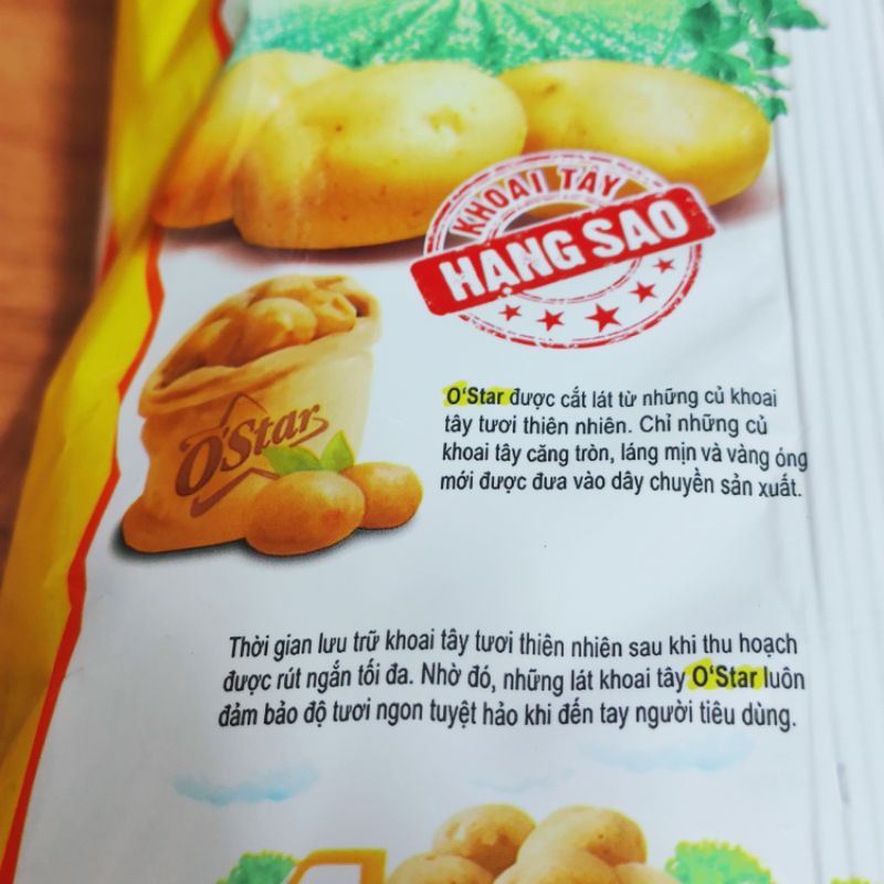 Bánh Snack Khoai tây Ostar & Swing (Gói +30%) 60g .