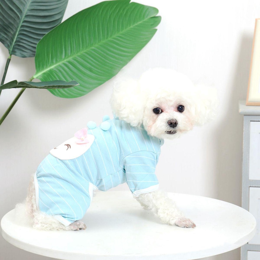 Áo Liền Quần Mềm Mại Họa Tiết Hoạt Hình Dễ Thương Cho Cún Cưng