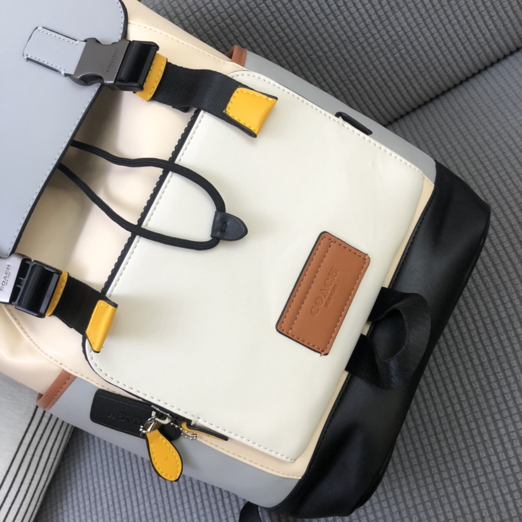 Ba lô nam da thật thời trang cao cấp Coach phong cách cá tính, trẻ trung