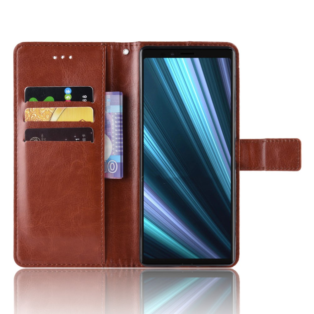 Bao da điện thoại dạng ví da lật cho Sony Xperia 1 Sony Xperia 10 Plus Xperia10 10Plus