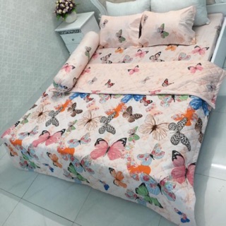 Bộ chăn ga: chăn hè, ga gối Poly 1m8x2m 
