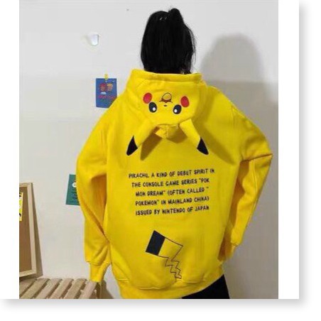 ÁO HOODIES PIKACHU NỮ SIÊU XINH SIÊU ĐÁNG YÊU FROM TO Y HÌNH  THỜI TRANG KME.STORE