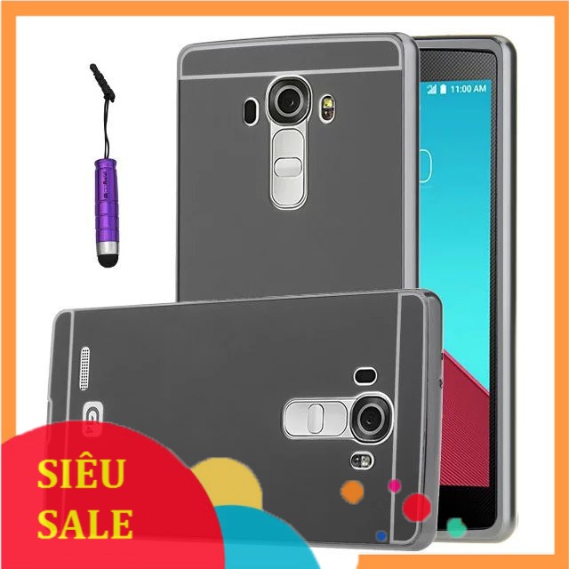 Ốp lưng LG G4 tráng gương viền kim loại