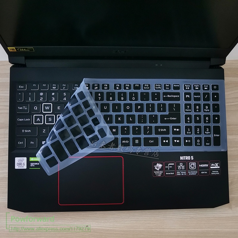Miếng Silicone Bảo Vệ Bàn Phím Cho Acer Aspire Nitro 5 AN515-44 AN515-44 AN515-55 AN515-54 15.6-inch Predator Gaming 2020