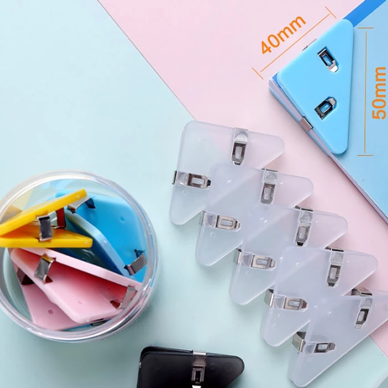 Bộ 5 Kẹp Giấy Tam Giác Nhiều Màu Sắc Tiện Dụng