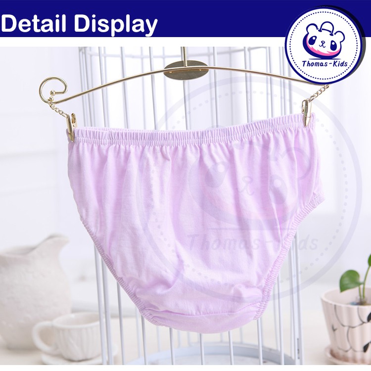 Set 5 Quần Lót Cotton Mềm Mại Thoáng Khí Cho Bé Gái 2-13 Tuổi