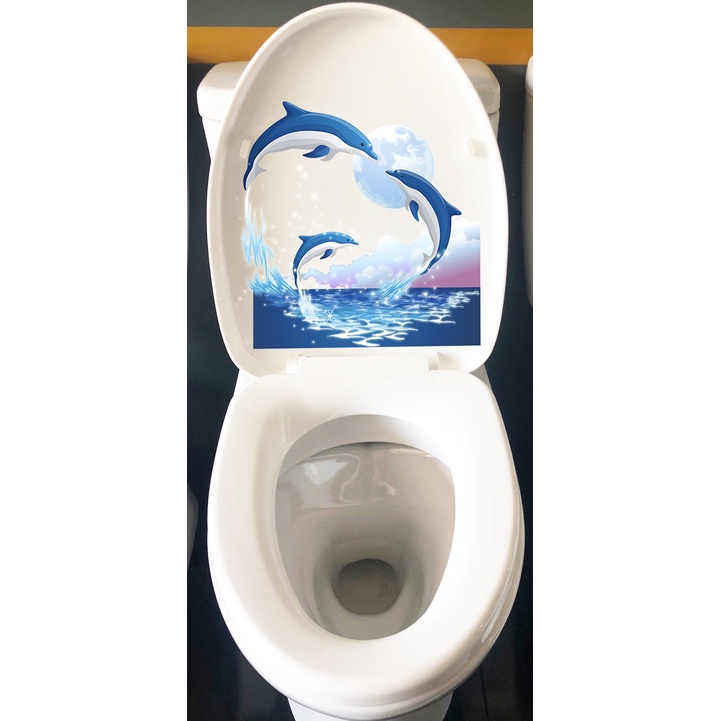 Decal cao cấp dán nắp bồn cầu