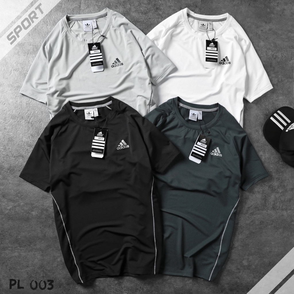 Áo thun thể thao nam chất vải chu kỳ dệt kim siêu mịn mát 8523