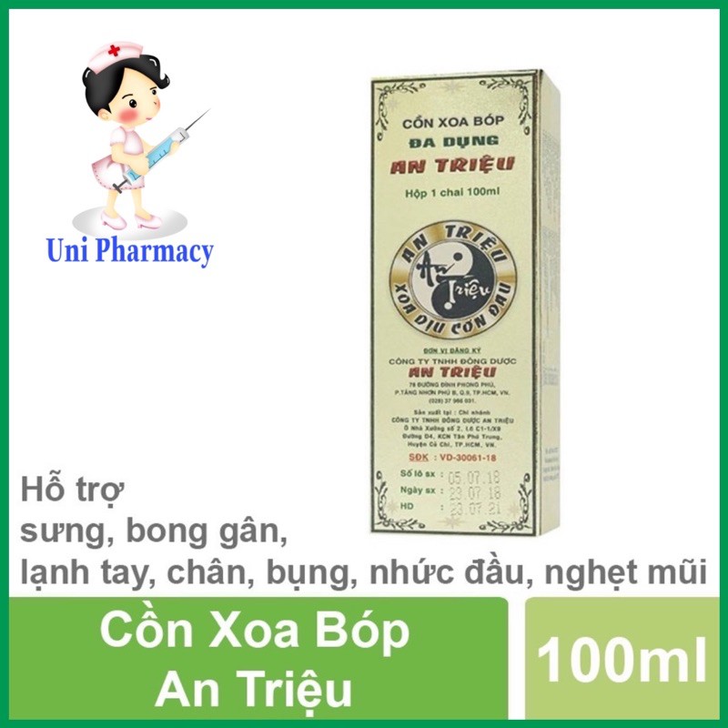 Cồn Xoa Bóp An Triệu (Lọ 100ml)